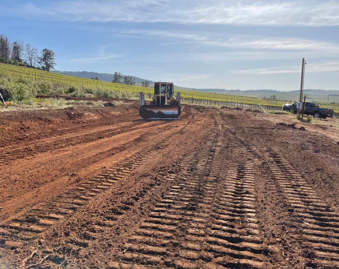 Grading and site development in Northern California